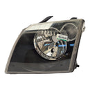 Farol Dianteiro Ecosport 2003 A 2007 Esquerdo Mascara Negra Aro Cromado Foco Simples Paralelo